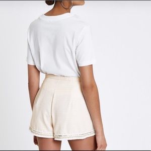 River Island Baby Pink High-Waisted Shorts